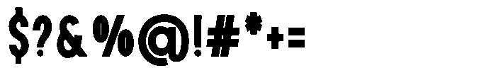 Rotorika Extra Bold Condensed Font OTHER CHARS