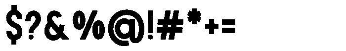 Rotorika Extra Bold Semi Condensed Font OTHER CHARS