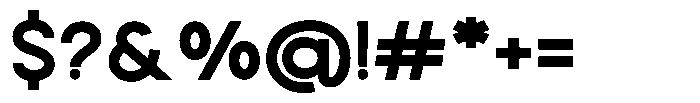 Rotorika Extra Bold Semi Expanded Font OTHER CHARS