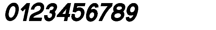 Rotorika Extra Bold Slanted Font OTHER CHARS