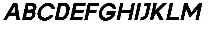 Rotorika Extra Bold Slanted Font UPPERCASE