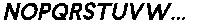 Rotorika Extra Bold Slanted Font UPPERCASE