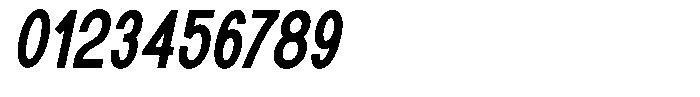 Rotorika Medium Condensed Slanted Font OTHER CHARS