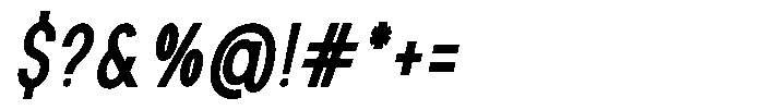 Rotorika Medium Condensed Slanted Font OTHER CHARS