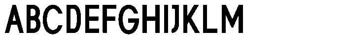 Rotorika Medium Condensed Font UPPERCASE