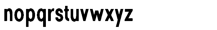Rotorika Medium Condensed Font LOWERCASE