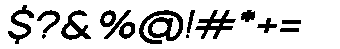 Rotorika Medium Expanded Slanted Font OTHER CHARS