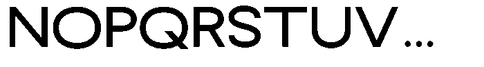 Rotorika Medium Expanded Font UPPERCASE