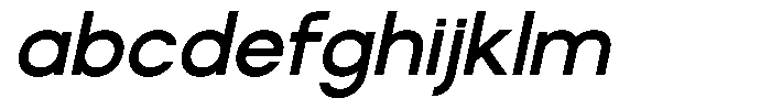 Rotorika Medium Semi Expanded Slanted FONT