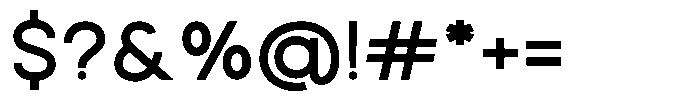 Rotorika Medium Semi Expanded Font OTHER CHARS