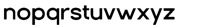 Rotorika Medium Semi Expanded Font LOWERCASE