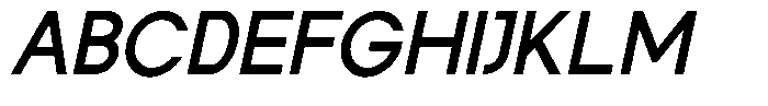 Rotorika Medium Slanted Font UPPERCASE