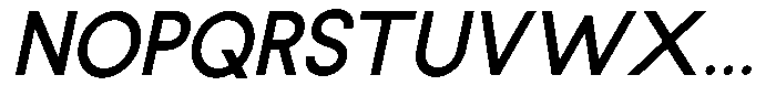 Rotorika Medium Slanted Font UPPERCASE