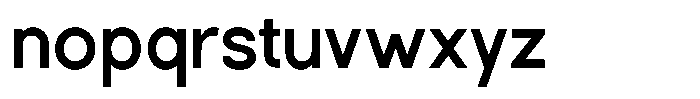 Rotorika Medium Font LOWERCASE