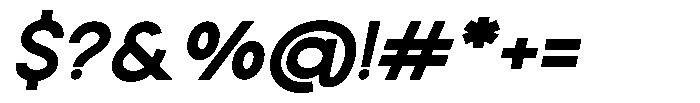 Rotorika Rotorika Extra Bold Sem Exp Slant Font OTHER CHARS