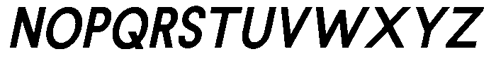 Rotorika Rotorika Sem Bold Semi Condensed Slant Font UPPERCASE