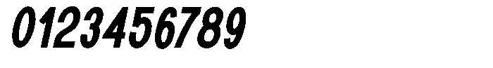 Rotorika Semi Bold Condensed Slanted Font OTHER CHARS