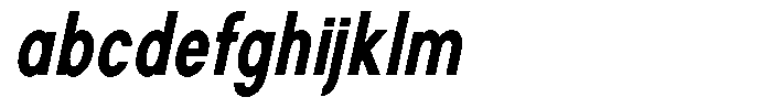 Rotorika Semi Bold Condensed Slanted FONT