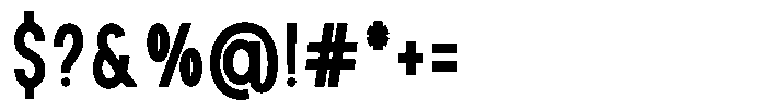 Rotorika Semi Bold Condensed Font OTHER CHARS