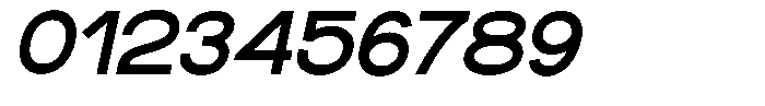 Rotorika Semi Bold Expanded Slanted Font OTHER CHARS