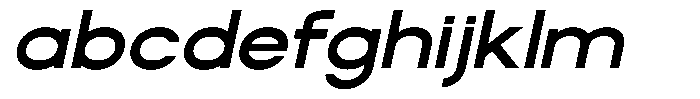 Rotorika Semi Bold Expanded Slanted FONT