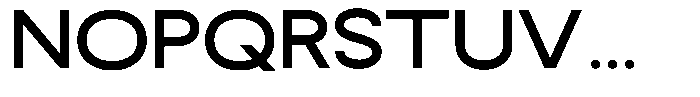 Rotorika Semi Bold Expanded Font UPPERCASE