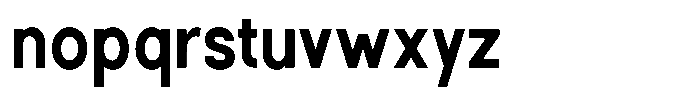 Rotorika Semi Bold Semi Condensed Font LOWERCASE