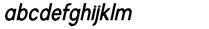 Rotorika Semi Condensed Slanted FONT
