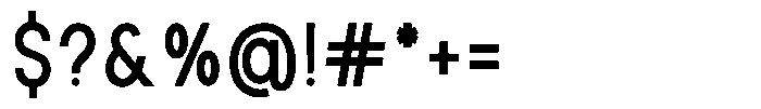 Rotorika Semi Condensed Font OTHER CHARS