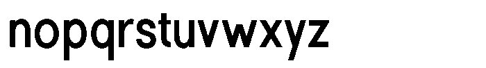 Rotorika Semi Condensed Font LOWERCASE