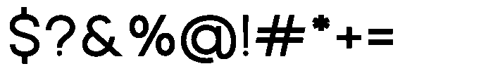 Rotorika Semi Expanded Font OTHER CHARS