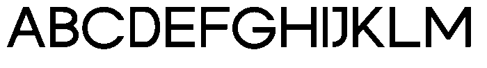 Rotorika Semi Expanded Font UPPERCASE