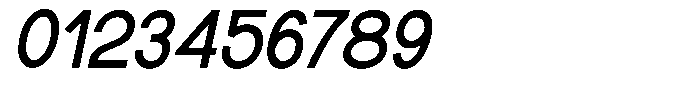 Rotorika Slanted Font OTHER CHARS
