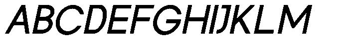 Rotorika Slanted Font UPPERCASE