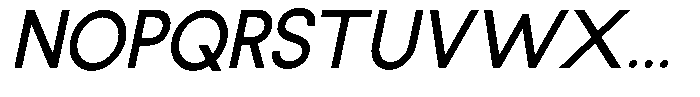 Rotorika Slanted Font UPPERCASE