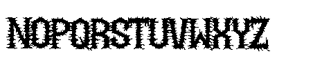 Rotspire Font LOWERCASE