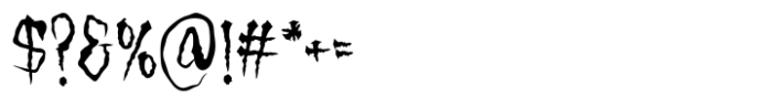 Rotten Valley Font OTHER CHARS