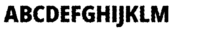 Rottingham Decay Font UPPERCASE