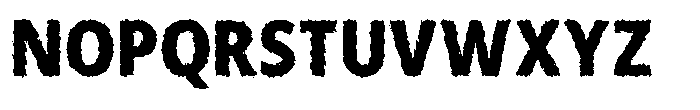 Rottingham Decay Font UPPERCASE