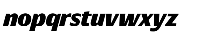 Rotulo Compressed Fat Oblique Font LOWERCASE