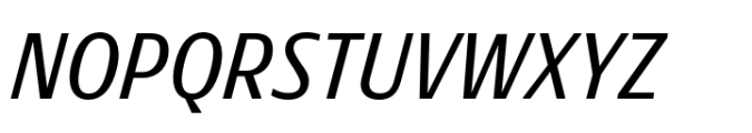 Rotulo Condensed Regular Oblique Font UPPERCASE