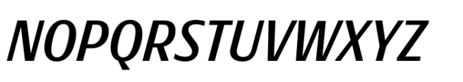 Rotulo Condensed Semi Bold Oblique Font UPPERCASE