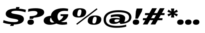 Rotulo Expanded Black Oblique Font OTHER CHARS