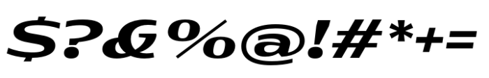 Rotulo Expanded Bold Oblique Font OTHER CHARS