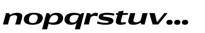 Rotulo Expanded Bold Oblique Font LOWERCASE