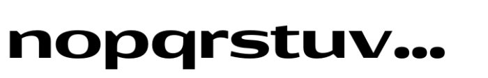 Rotulo Expanded Bold Font LOWERCASE