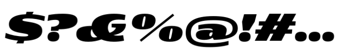 Rotulo Expanded Fat Oblique Font OTHER CHARS