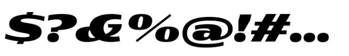 Rotulo Expanded Heavy Oblique Font OTHER CHARS