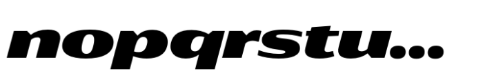 Rotulo Expanded Heavy Oblique Font LOWERCASE
