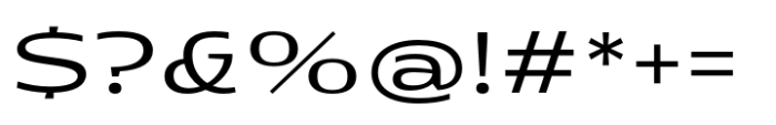 Rotulo Expanded Light Font OTHER CHARS